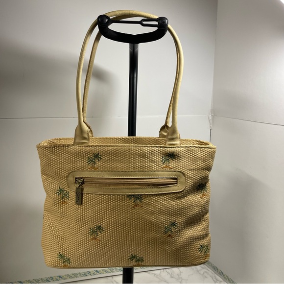 Sunny Hawaii Palm Tree pattern woven handbag - Picture 2 of 8